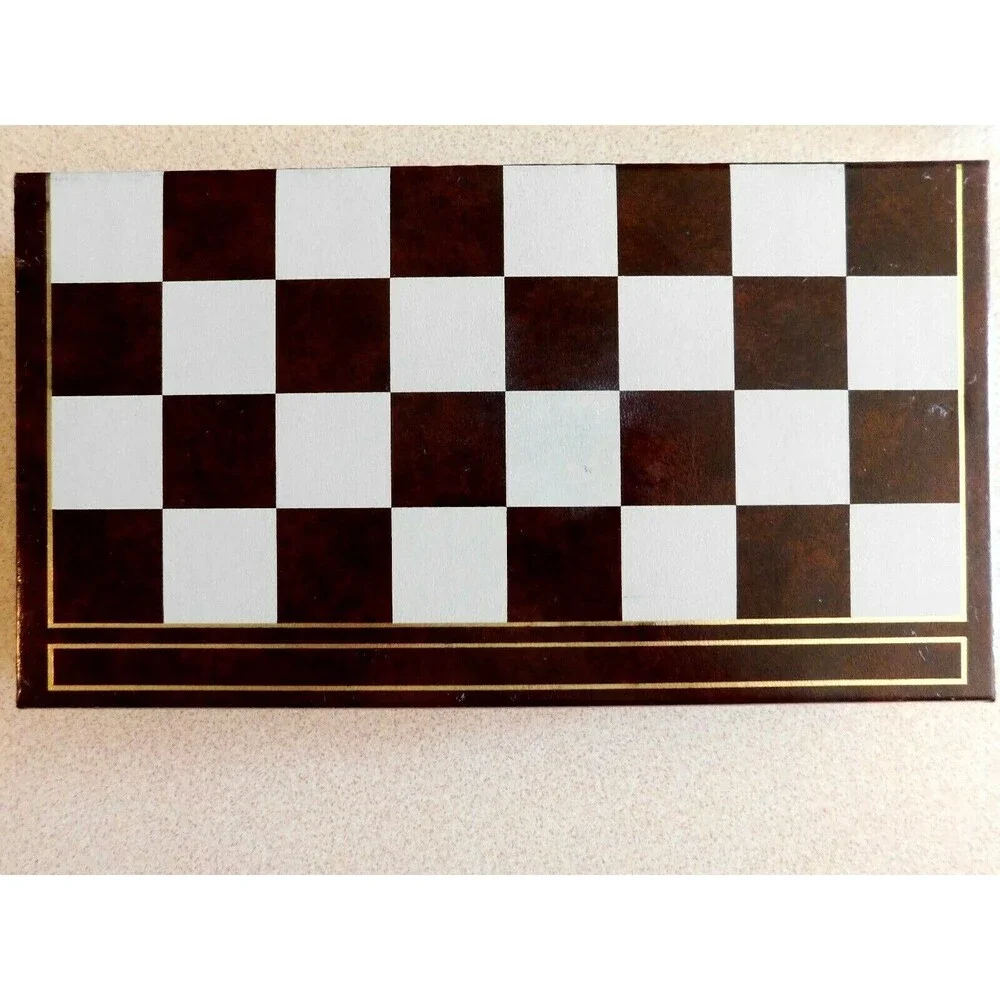 Vintage Chess Checker Backgammon Folding Travel Set Design Philipp for JC Penney